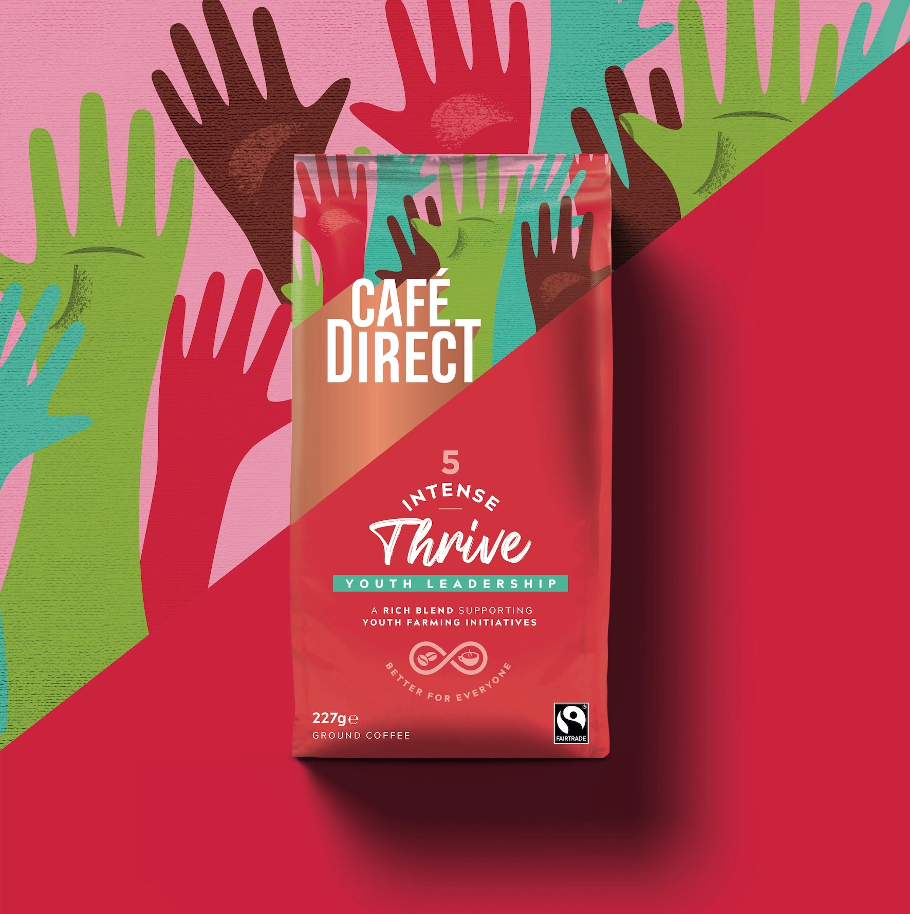 Cafédirect 袋裝咖啡包裝設(shè)計“斜版時尚年輕”風(fēng)格 Cafédirect 袋裝咖啡包裝設(shè)計“斜版時尚年輕”風(fēng)格