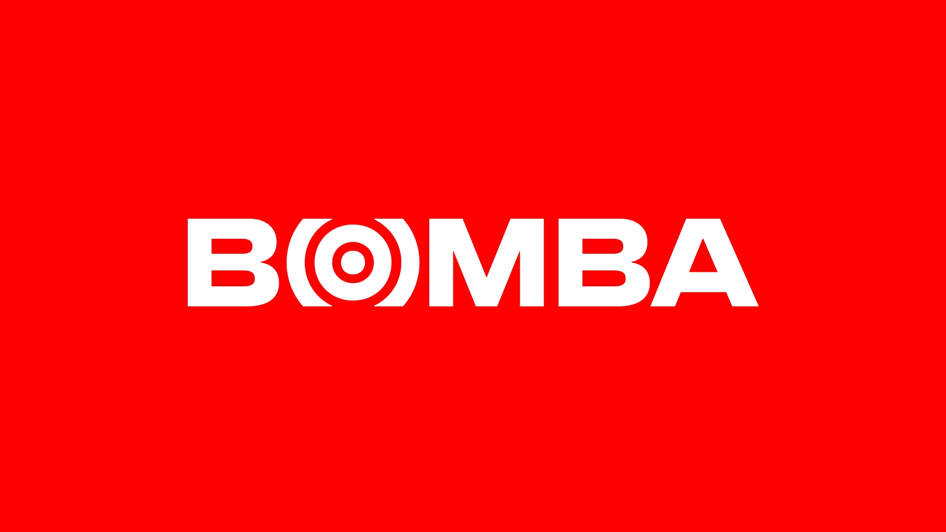 Bomba 電子與零售熱情紅色品牌形象設(shè)計(jì)logo設(shè)計(jì)同心圓元素鞏固市場領(lǐng)導(dǎo)地位