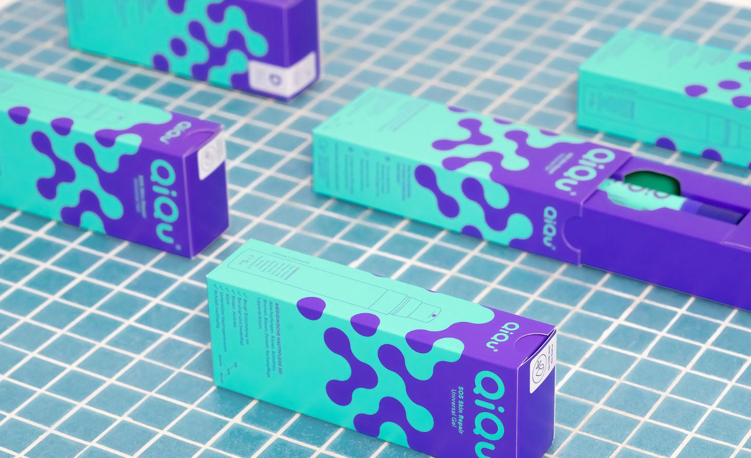 QIQU殼聚糖新型皮膚修復產(chǎn)品品牌策劃包裝設計,強烈對比色 QIQU殼聚糖新型皮膚修復產(chǎn)品品牌策劃包裝設計,強烈對比色