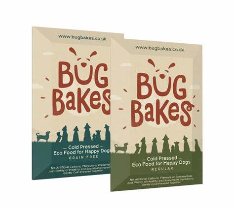 Bug Bakes狗糧包裝設(shè)計：用昆蟲蛋白制成的可持續(xù)狗糧