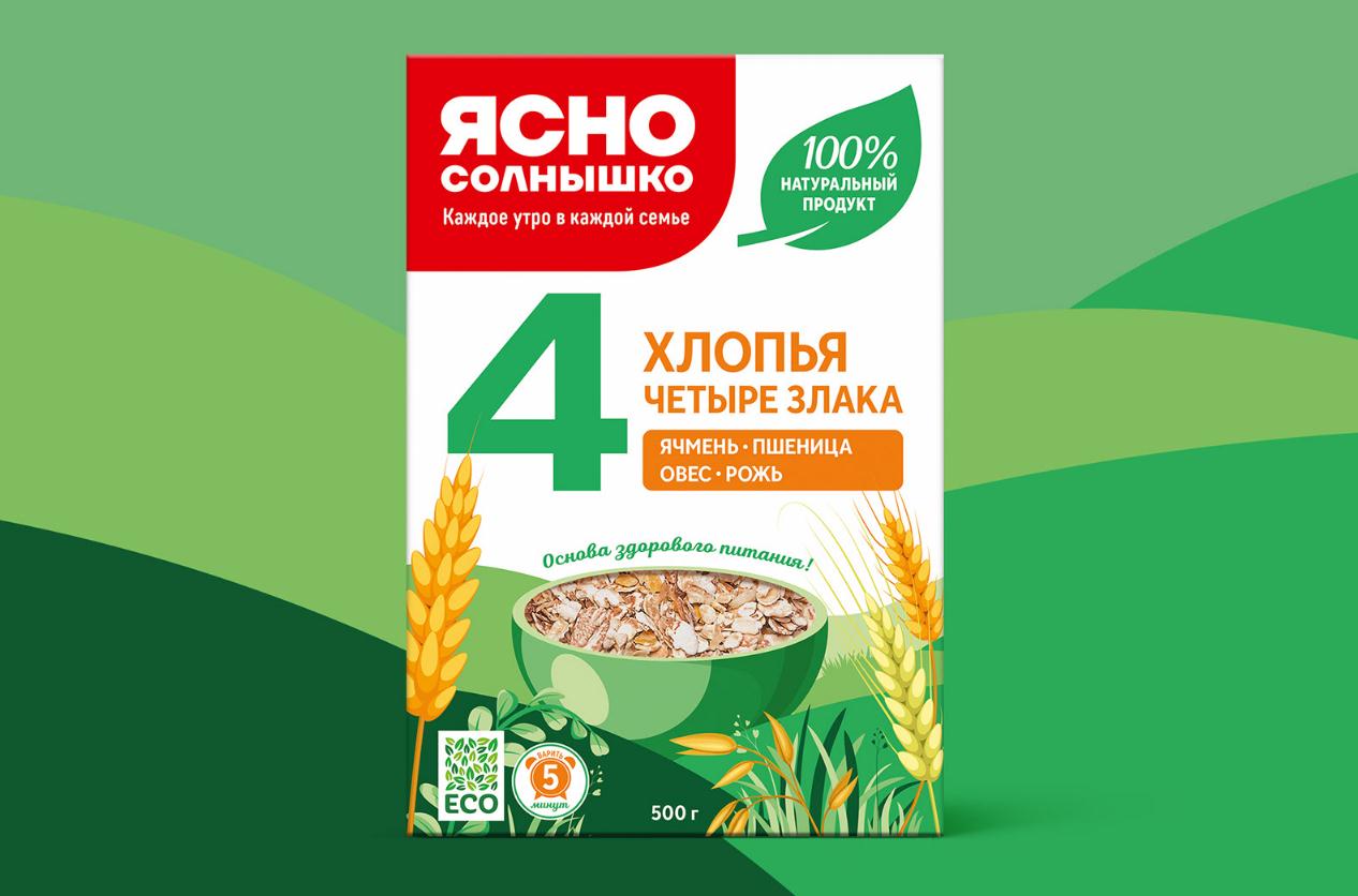 Yasno Solnyshko俄羅斯谷物早餐食品品牌包裝更新策劃設(shè)計(jì)，更高的品質(zhì)與信息傳