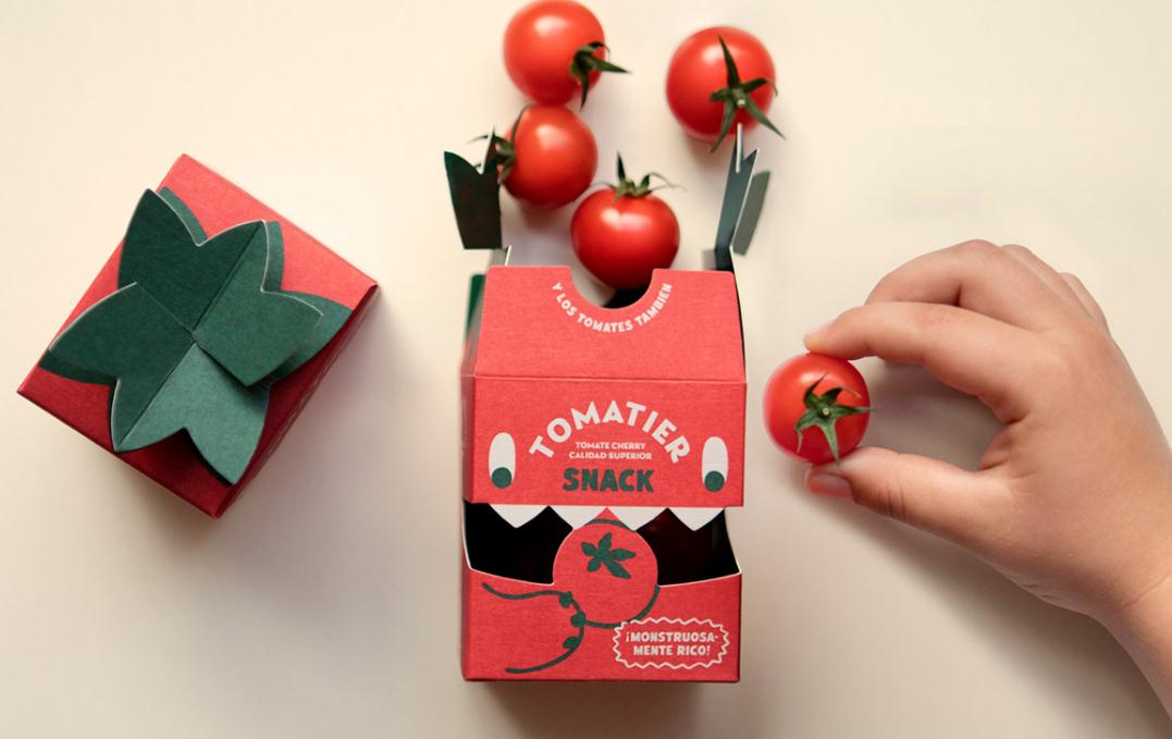 snack小番茄西紅柿大嘴怪獸開口創(chuàng)意包裝設(shè)計(jì)
