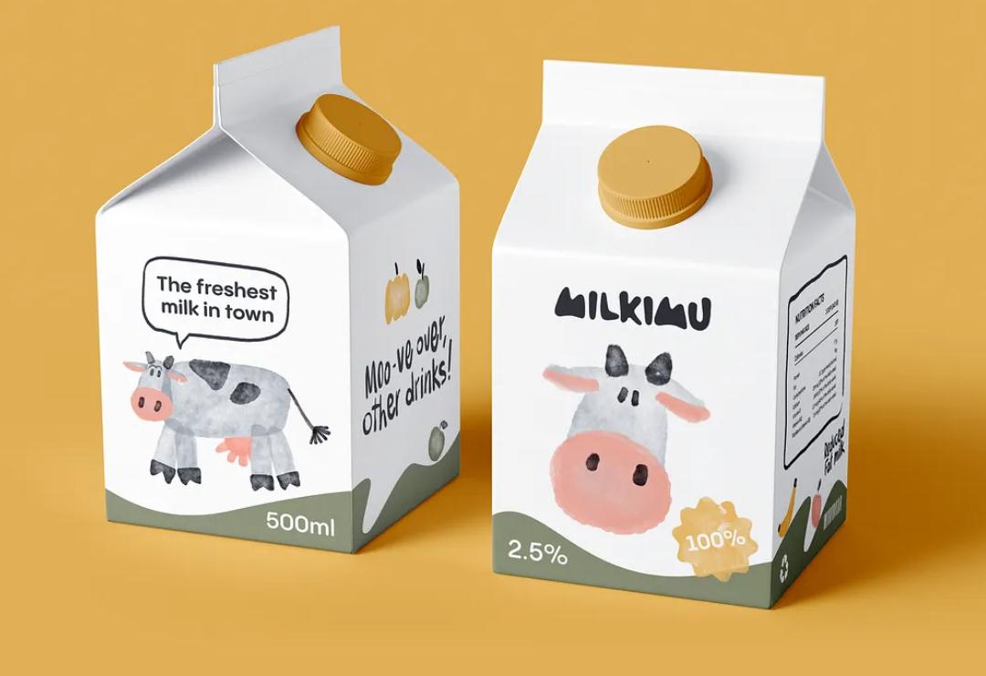 Milkimu牛奶乳制品品牌包裝設(shè)計(jì)和營(yíng)銷(xiāo)圖形,可愛(ài)手繪卡通牛牛元素-小牛奶紙盒設(shè)計(jì) Milkimu牛奶乳制品品牌包裝設(shè)計(jì)和營(yíng)銷(xiāo)圖形,可愛(ài)手繪卡通牛牛元素-小牛奶紙盒設(shè)計(jì)