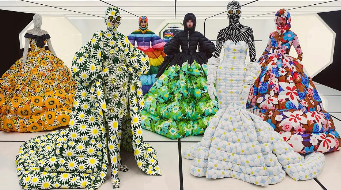Moncler x 高級定制品牌 Richard Quinn。圖片來源：Wonderland Magazine