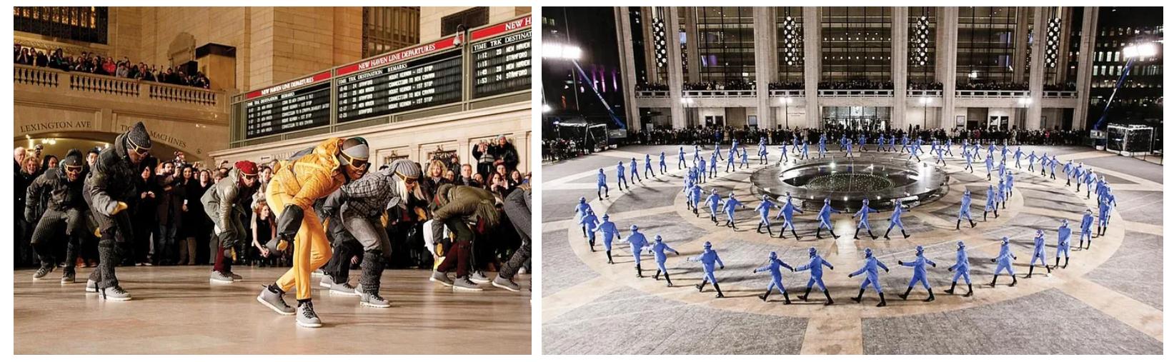 Moncler 在中央車站和林肯中心舉辦了時裝秀。來源：華爾街日報