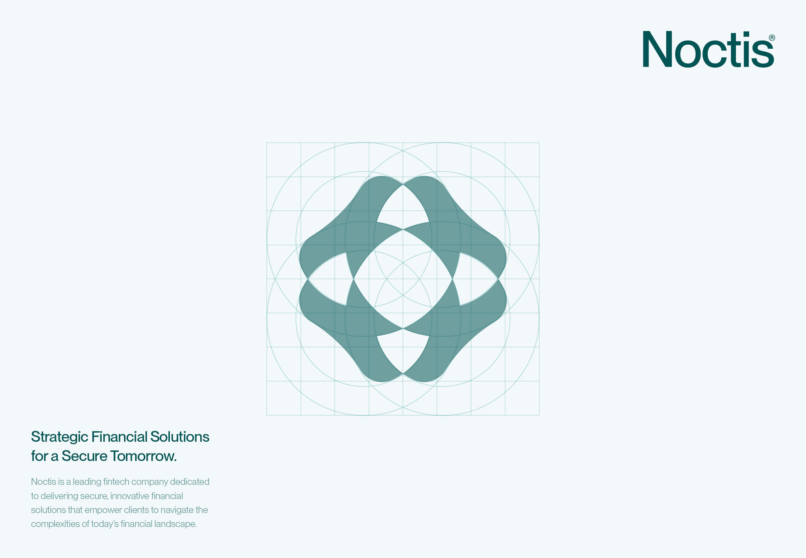 Noctis 金融科技解決方案公司logo設計品牌vi形象設計，體現(xiàn)力量保護與連通創(chuàng)新