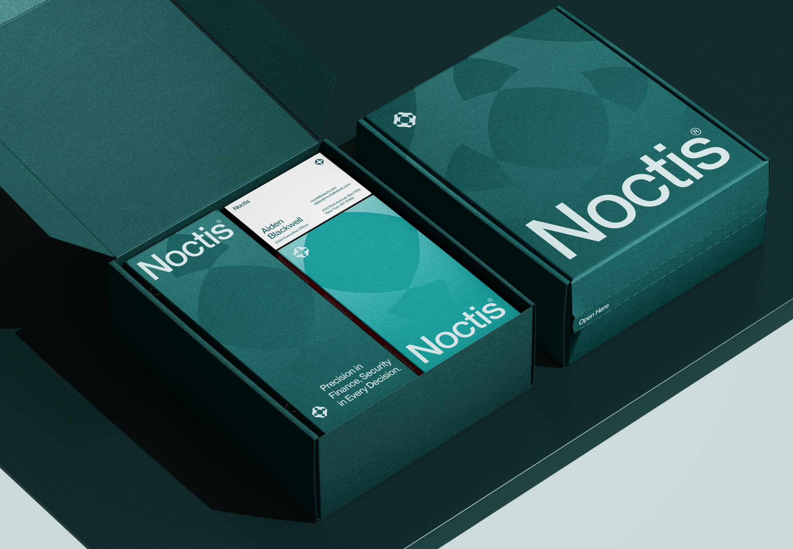 Noctis 金融科技解決方案公司logo設計品牌vi形象設計，體現(xiàn)力量保護與連通創(chuàng)新