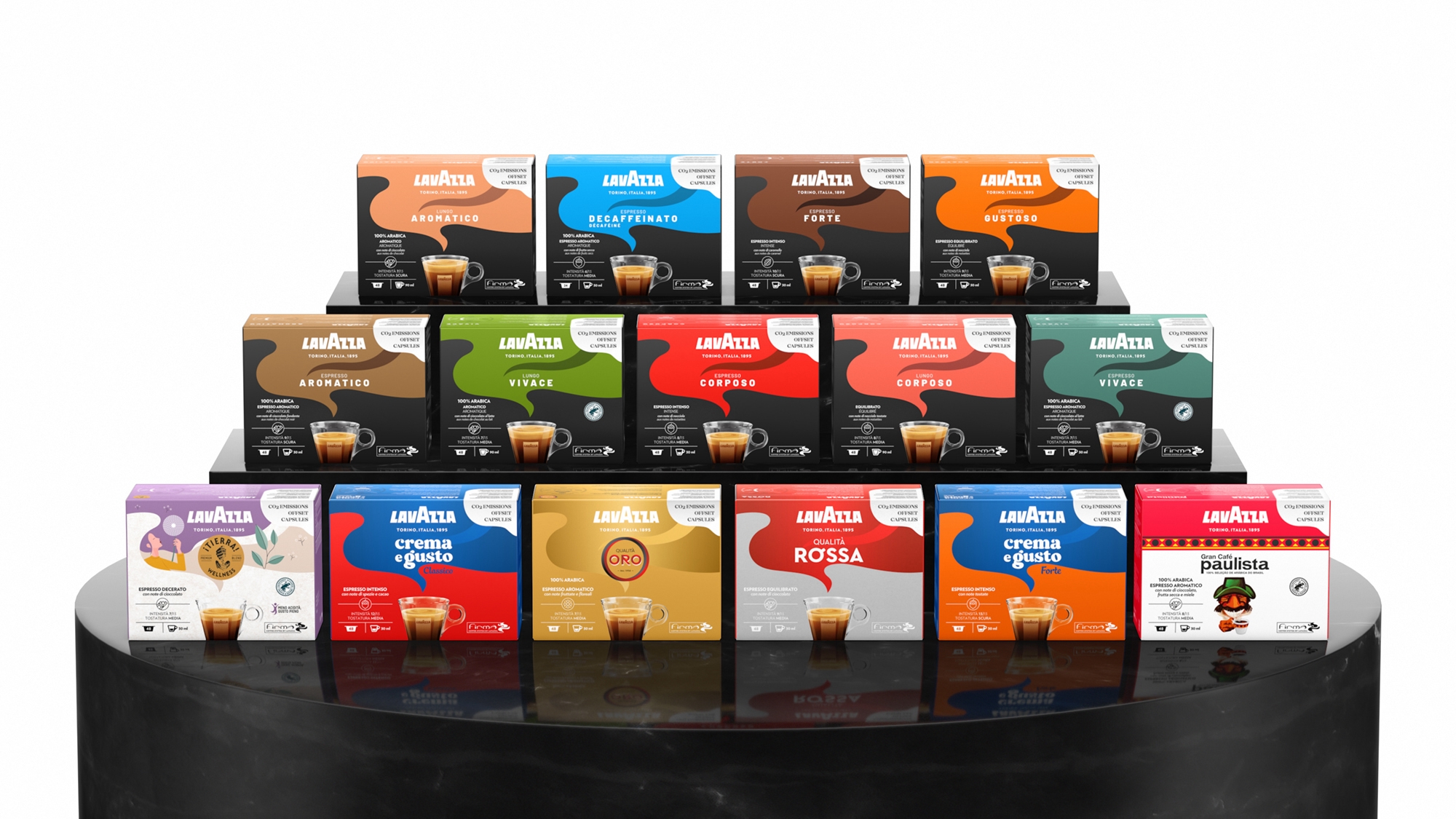 Lavazza Blue 膠囊咖啡包裝設計 Lavazza Blue 膠囊咖啡包裝設計