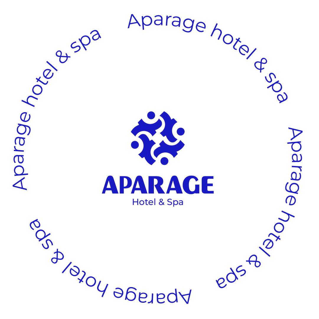 Aparage spa酒店logo設(shè)計(jì)vi設(shè)計(jì)，活力人形元素