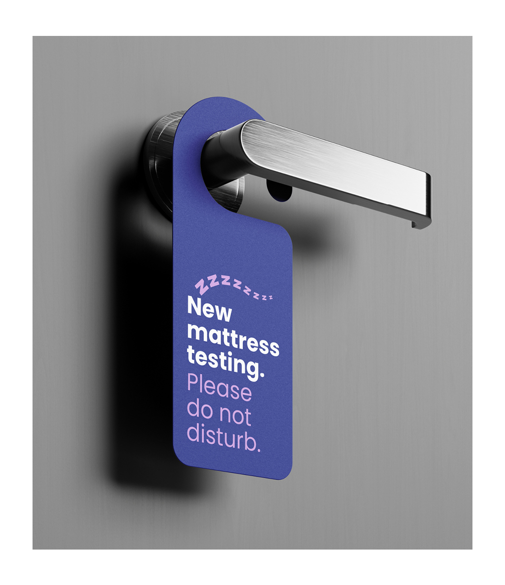 Mattressman英國最大在線電商床墊零售商品牌形象重塑logo設計vi應用設計-睡眠字母Z曲線