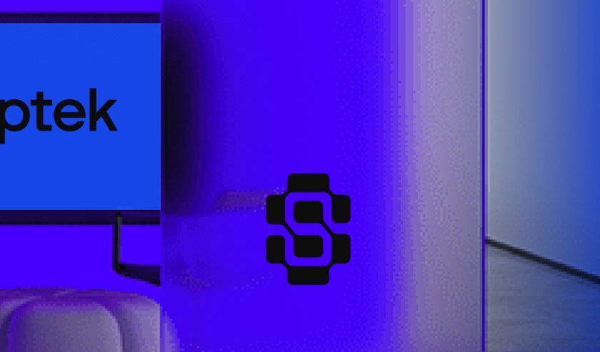 Snaptek 人工智能尖端科技品牌S字母logo設計vi設計，藍色科技風