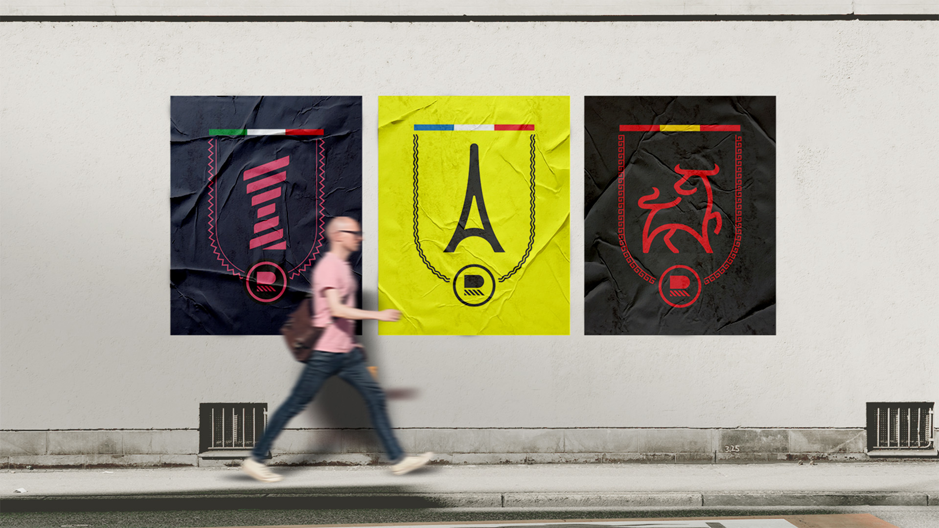 “Richard Carapaz 自行車專業(yè)體育運(yùn)動(dòng)員個(gè)人專業(yè)品牌設(shè)計(jì)，R字母logo