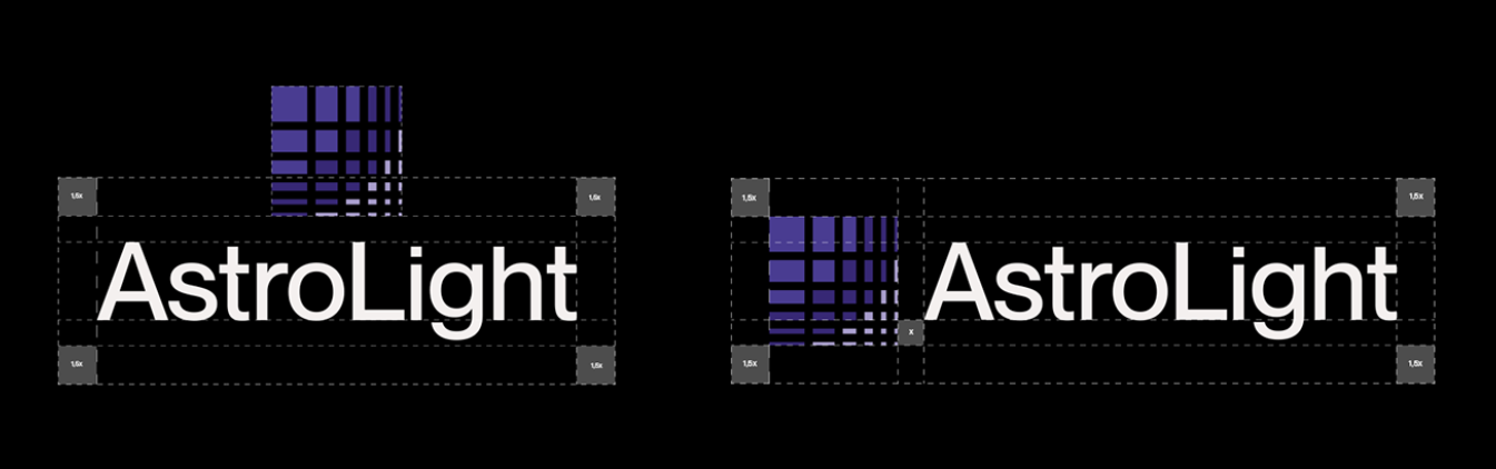 AstroLight LED照明品牌形象設計logo設計靈感源自數(shù)字LED像素 AstroLight LED照明品牌形象設計logo設計靈感源自數(shù)字LED像素
