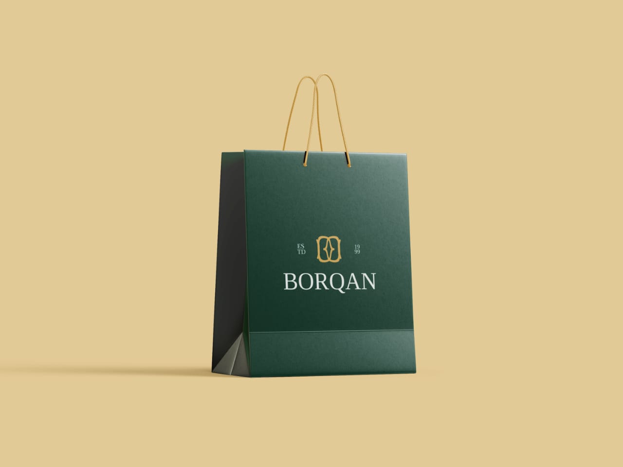 Borqan珠寶品牌logo形象設(shè)計,兩個字母B合并負空間星形 Borqan珠寶品牌logo形象設(shè)計,兩個字母B合并負空間星形