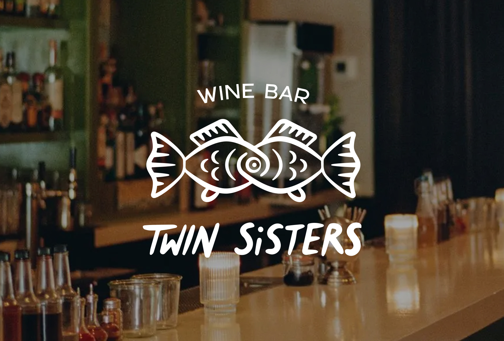 Twin Sisters 酒吧雙魚logo設(shè)計(jì)品牌視覺形象設(shè)計(jì)
