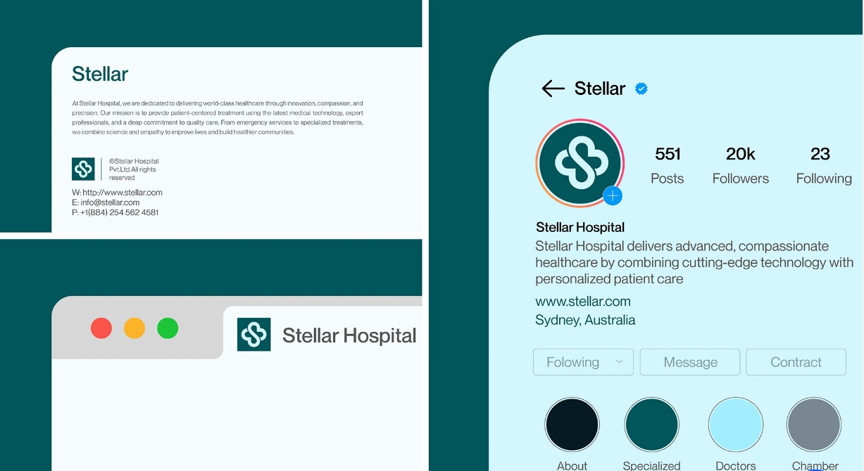 Stellar 醫(yī)院logo設(shè)計(jì)vi設(shè)計(jì),融合多個(gè)醫(yī)療元素-上海logo設(shè)計(jì)公司 Stellar 醫(yī)院logo設(shè)計(jì)vi設(shè)計(jì),融合多個(gè)醫(yī)療元素-上海logo設(shè)計(jì)公司