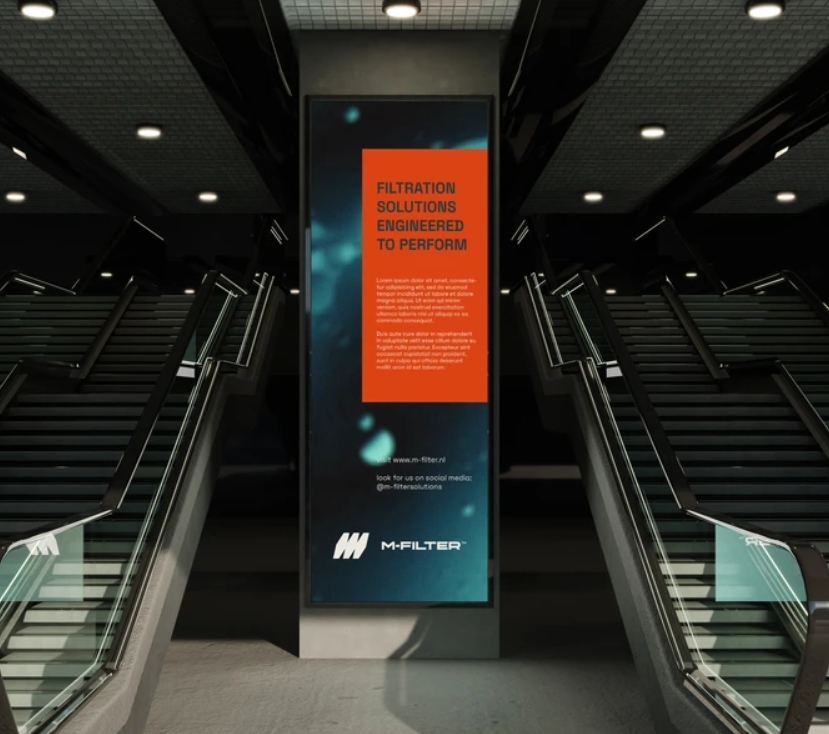 M-Filter 過濾技術(shù)專家品牌視覺形象設(shè)計與M字母logo設(shè)計-上海logo設(shè)計公司-尚略