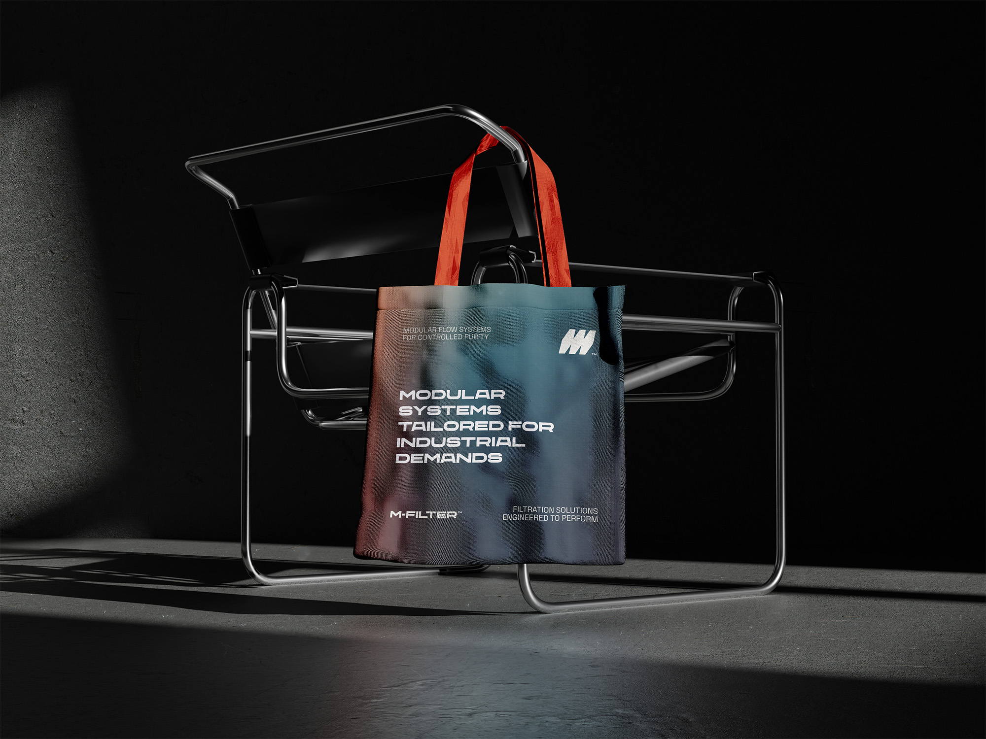 M-Filter 過濾技術(shù)專家品牌視覺形象設(shè)計與M字母logo設(shè)計-上海logo設(shè)計公司-尚略