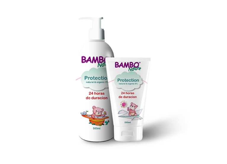 BAMBO班博熊寶寶嬰兒護(hù)膚品包裝設(shè)計(jì)嬰兒沐浴露防曬霜包裝設(shè)計(jì)