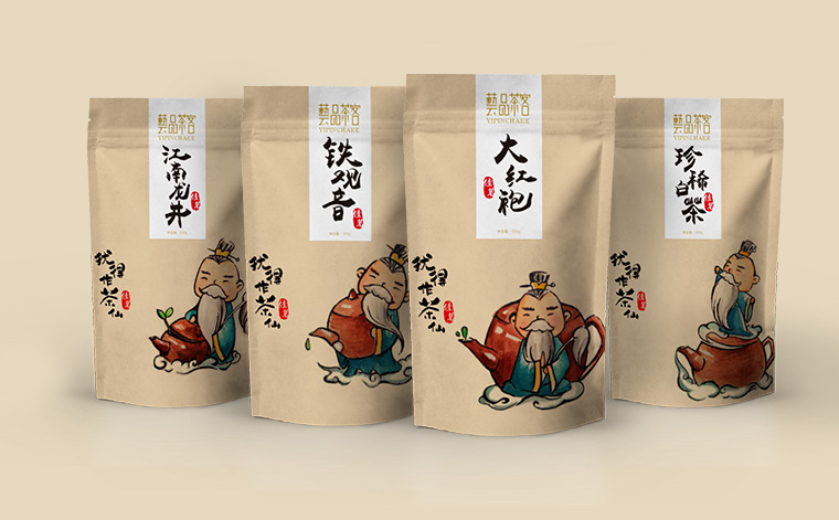 藝品茶客茶仙版茶葉包裝設計