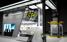 CEP工程機械配件展會展臺設計