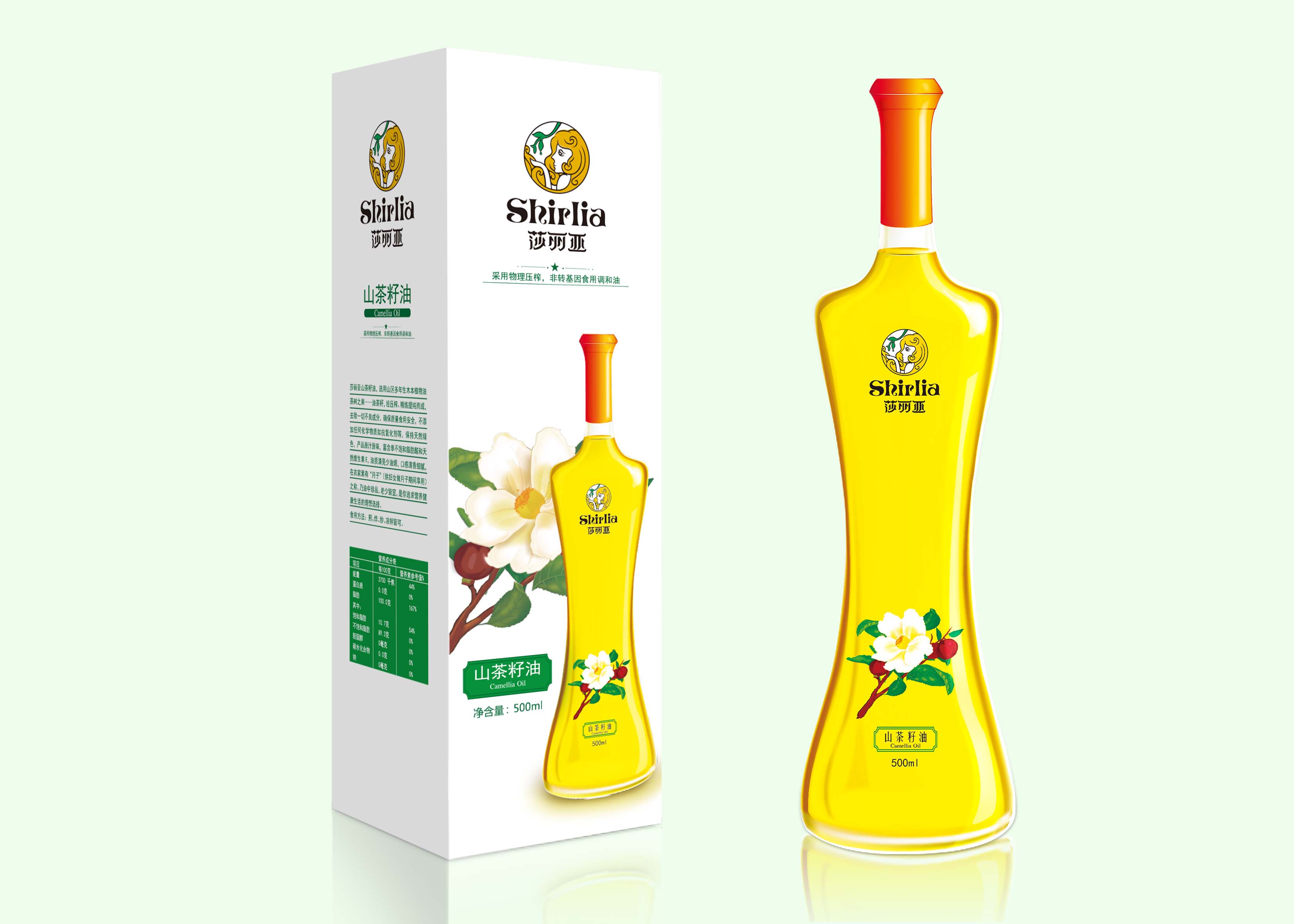 shirlia 莎麗亞食用油logo設計包裝設計瓶型設計 shirlia 莎麗亞食用油logo設計包裝設計瓶型設計
