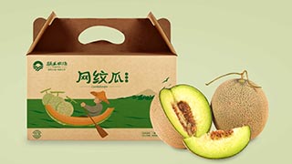 涌禾農(nóng)場網(wǎng)紋瓜哈密瓜農(nóng)產(chǎn)品包裝設(shè)計