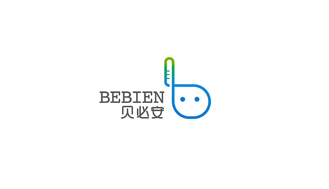 Bebien 貝必安嬰兒智能體溫計品牌命名與logo設計