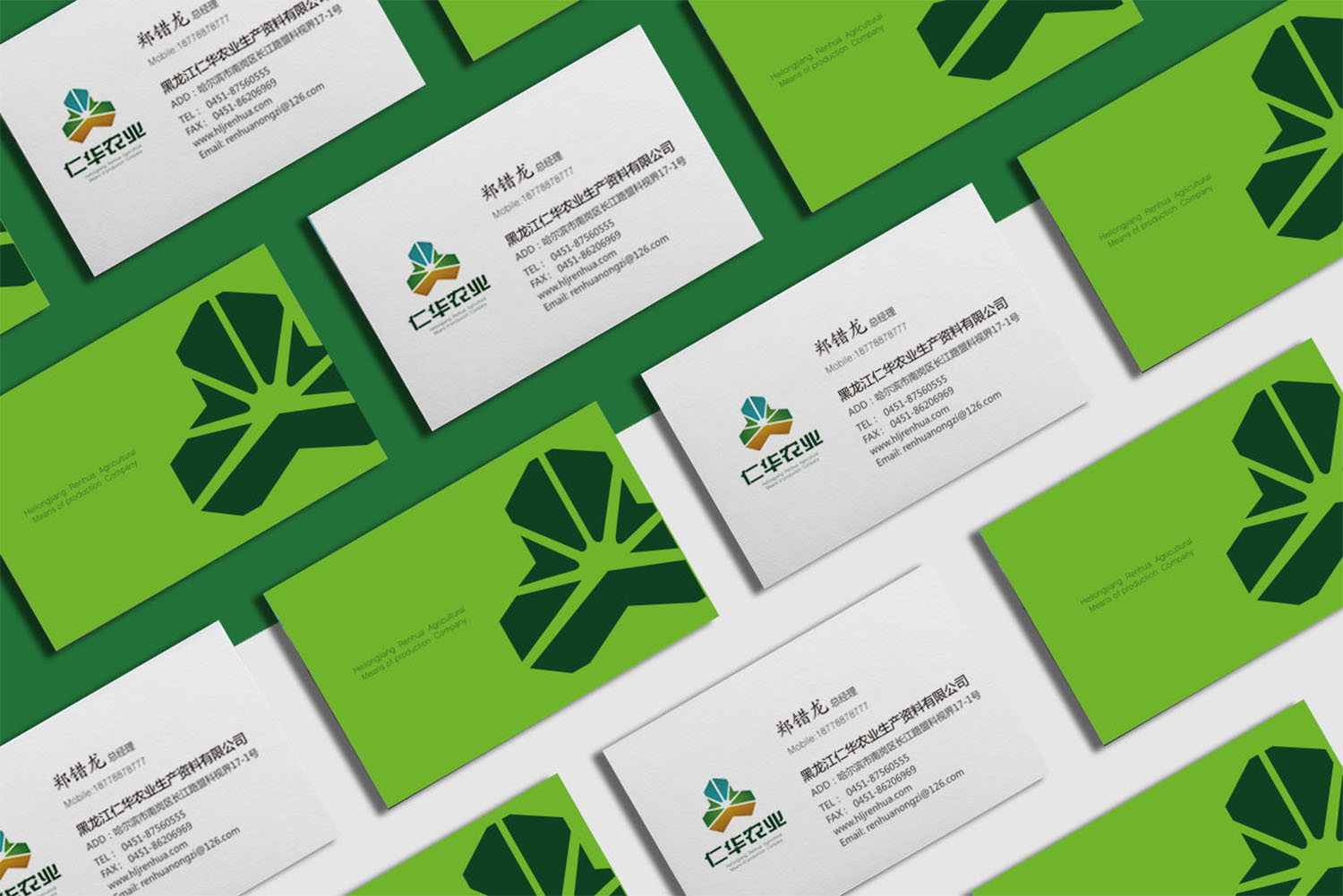 仁華農(nóng)業(yè)公司品牌logo設(shè)計(jì)VI設(shè)計(jì)