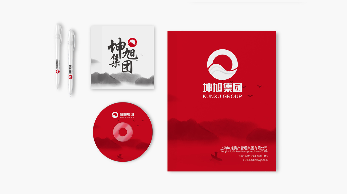 坤旭集團(tuán)企業(yè)文化MI策劃建設(shè)與公司llogo設(shè)計(jì)vi設(shè)計(jì)，濃濃中國(guó)風(fēng)
