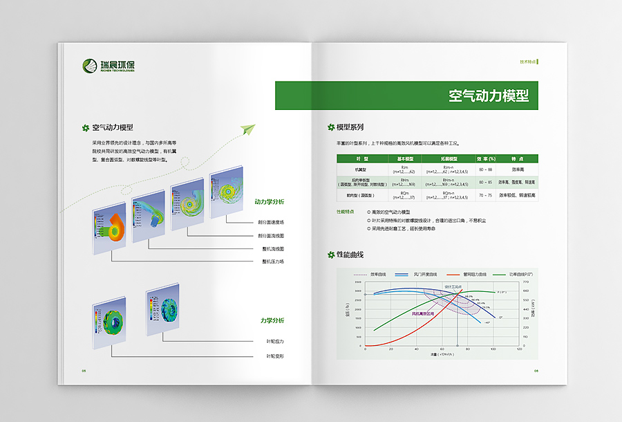 瑞晨環(huán)保水泵風機工業(yè)產(chǎn)品宣傳手冊設(shè)計