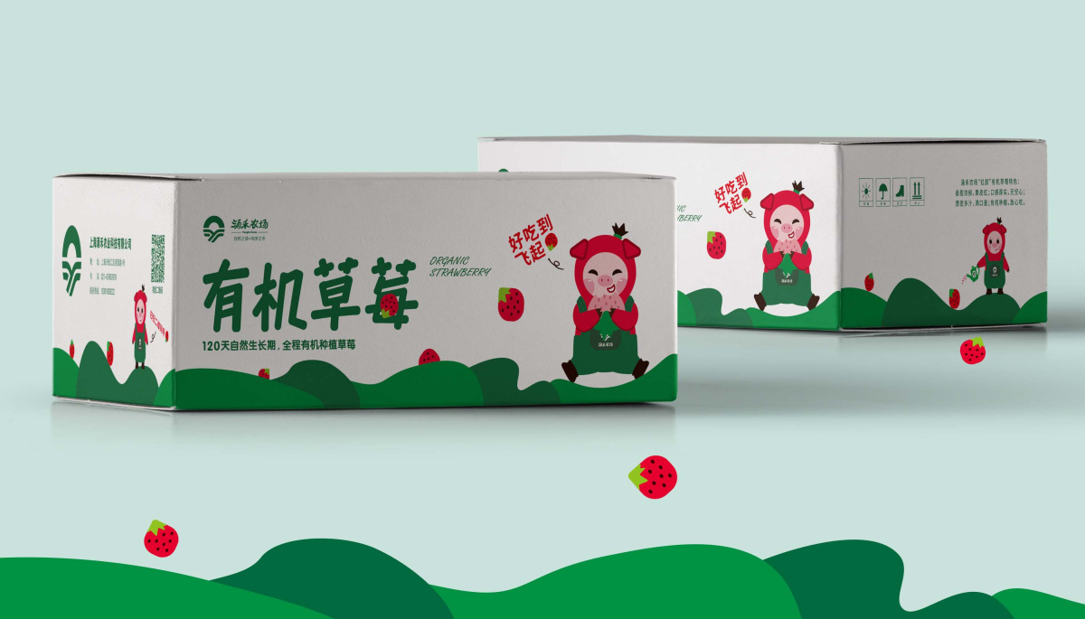 涌禾農(nóng)場有機草莓包裝設(shè)計