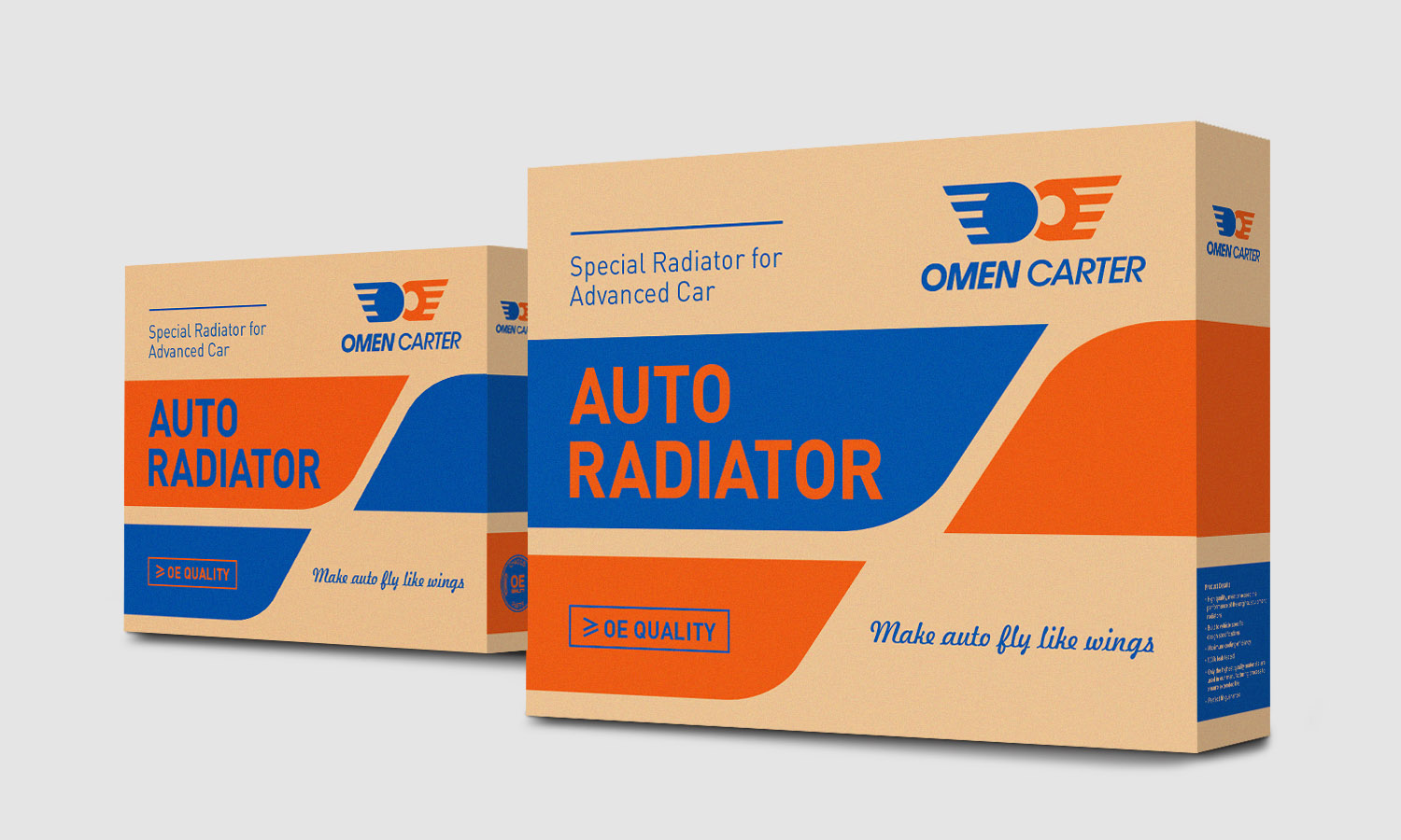 OMEN CARTER 阿曼卡特汽車(chē)散熱器汽配品牌logo設(shè)計(jì)包裝設(shè)計(jì)